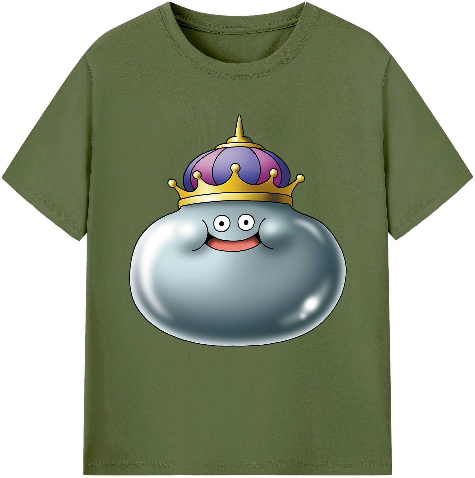 （画像用） ドラゴンクエスト Doragon Kuesuto Dragon Quest 綿100％半袖Tシャツ（フロントプリント）
